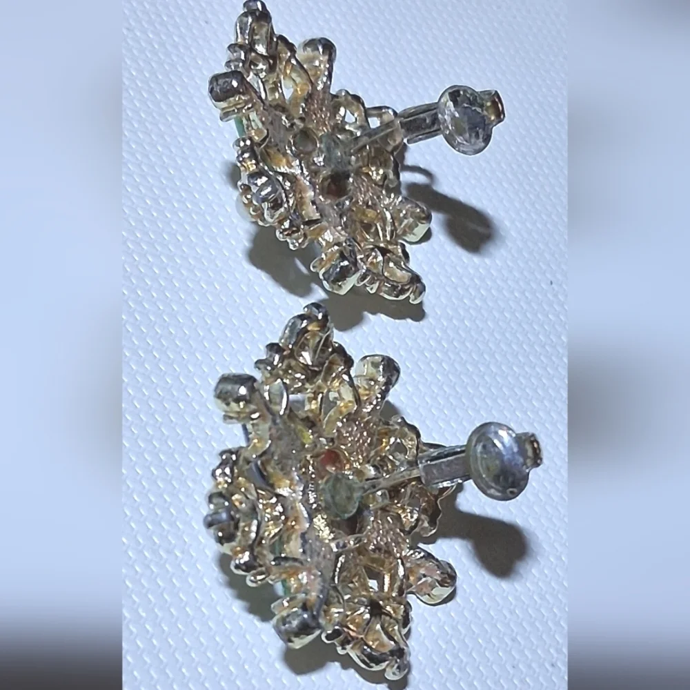 * Vintage Sarah Coventry Maltese Cross Brooch Pin & Earrings SET - Picture 5 of 7